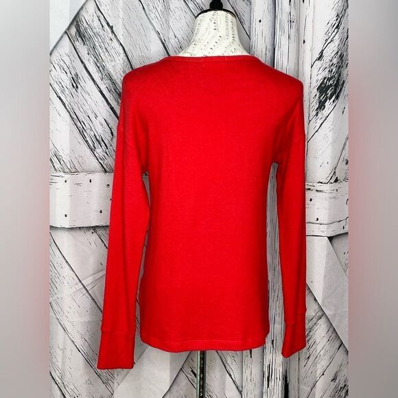 LNA Cut Out Sweater Red Small - Picture 2 of 7